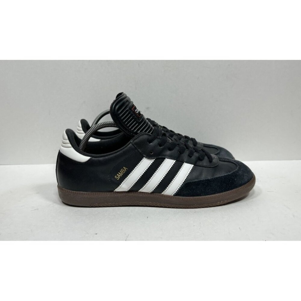 Adidas Samba Classic Shoes Mens 10 Black Soccer Sneakers Indoor 034563 Leather